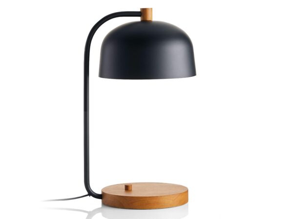 Lex Black Dome USB Desk Lamp