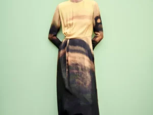 VESTIDO MIDI ESTAMPADO ZW COLLECTION