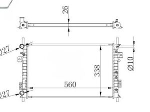 Radiador Ford Eco Sport 2006-2008 Mecanico | nuevo