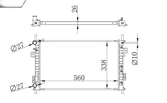 Radiador Ford Eco Sport 2006-2008 Mecanico | nuevo