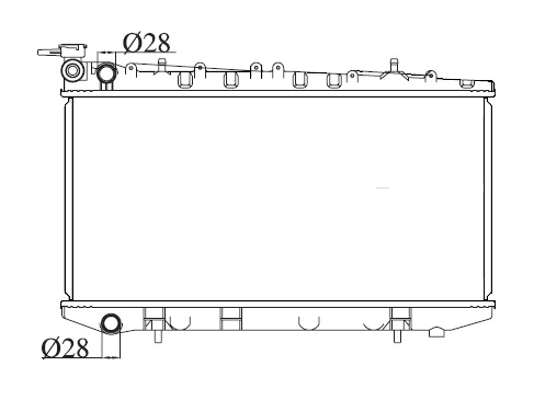 Radiador Nissan Sentra Mexicano b13 1997 Mecanico | nuevo