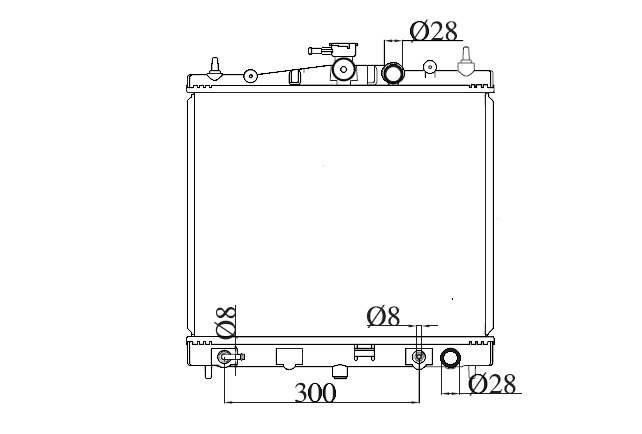 Radiador Nissan March / Nissan note / Nissan Cube Automatico | nuevo - Imagen 3