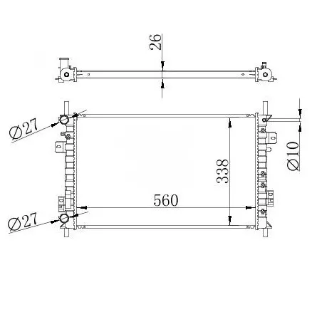 Radiador Ford Eco Sport 2006-2008 Mecanico | nuevo