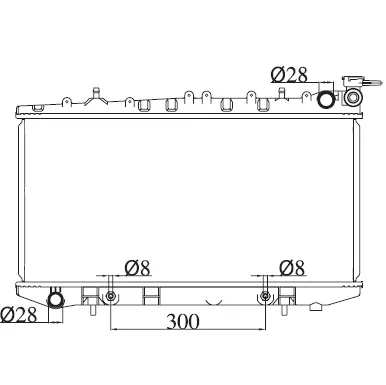 Radiador Nissan Sentra B13 clasico 1990-2000 | nuevo