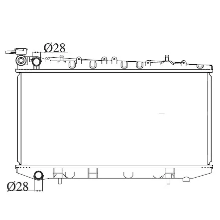 Radiador Nissan Sentra Mexicano b13 1997 Mecanico | nuevo