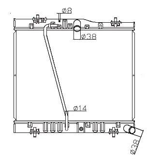 Radiador Toyota hiace 5L 2004-2010 mecanico | nuevo